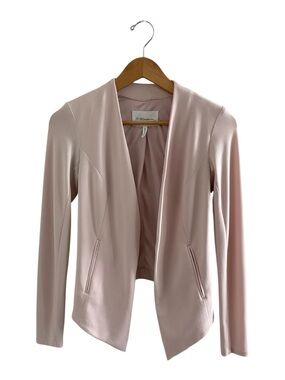 BCBGMAXAZRIA Blush Pink Open Front Jacket